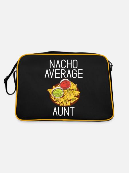 Nacho Lover Nacho Gift Mexican Food - Retro Bag - black/gold - Back