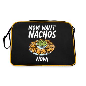 Nacho Lover Nacho Gift Mexican Food - Retro Bag - black/gold - Back