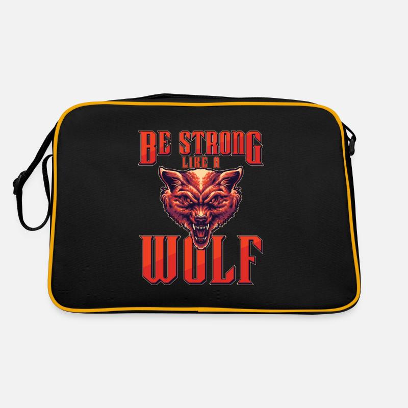 Be Strong As A Wolf Vicious Pack Of Wolves For Retro Bag