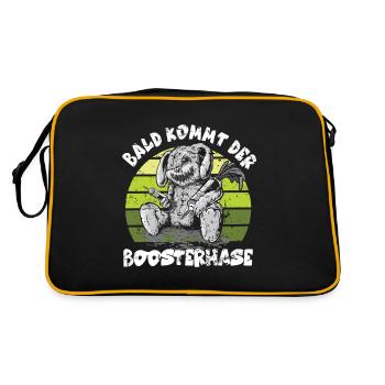 Soon the Bosster is coming - Retro Bag - black/gold - Back