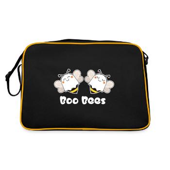 Boo Bees - Retro Tasche - Schwarz/Gold - Hinten