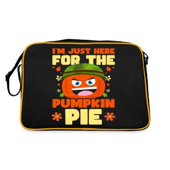 Thanksgiving Soldier For Pumpkin - Retro Tasche - Schwarz/Gold - Hinten