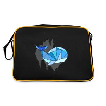 Wal - Retro Tasche - Schwarz/Gold - Hinten