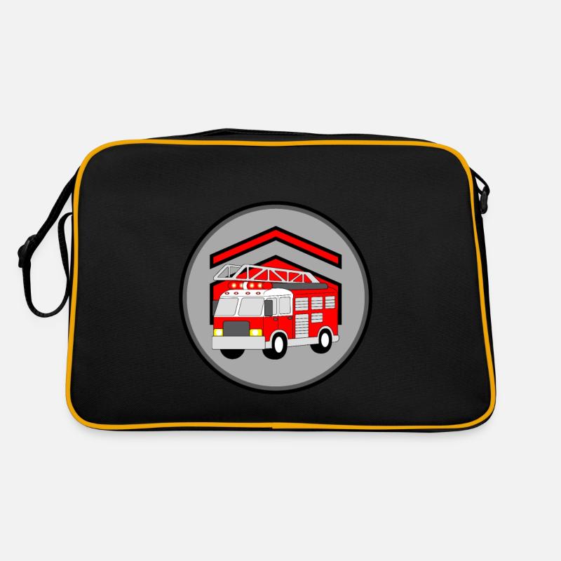 Feuerwehrauto Retro Tasche