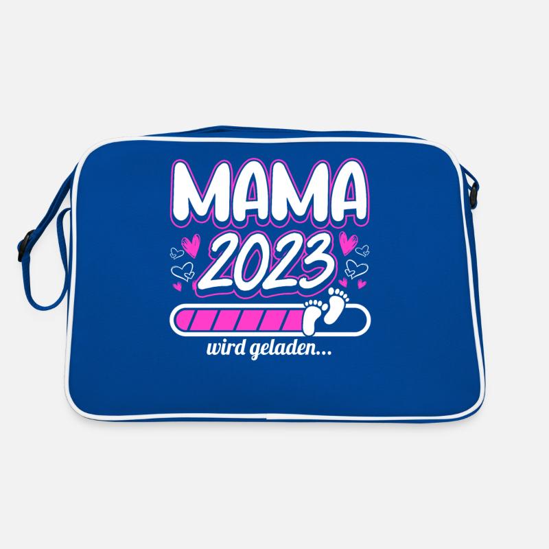 Mama 2023 Mutter werden in Schwangerschaft Baby Retro Tasche