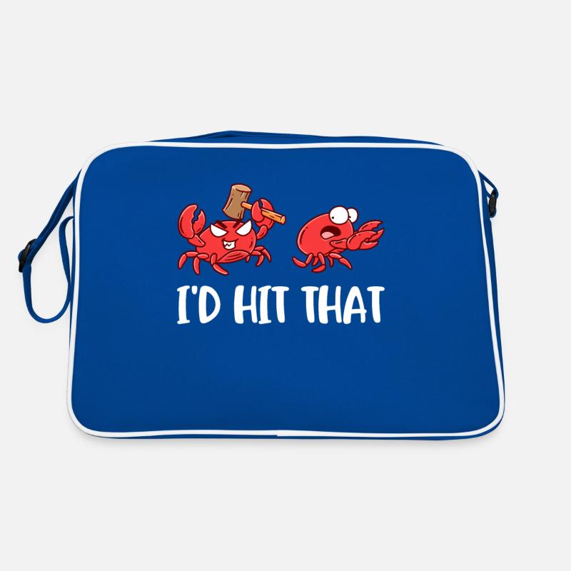 Id a frappé ce cadeau de crabe crabe crabe Sac Retro