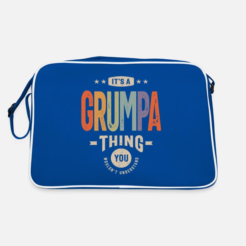 Mens It's a Grumpa Thing Funny Dad Opa Retro Tasche