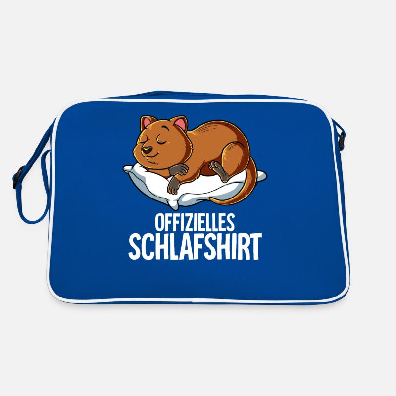 Offizielles Schlafshirt Quokka Retro Tasche