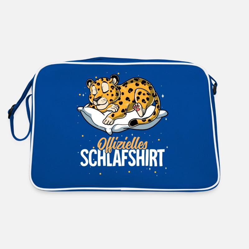 Offizielles Schlafshirt Leopard Retro Tasche