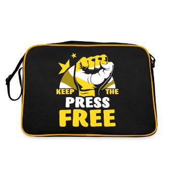 Keep the press free Freedom of the press - Retro Bag - black/gold - Back