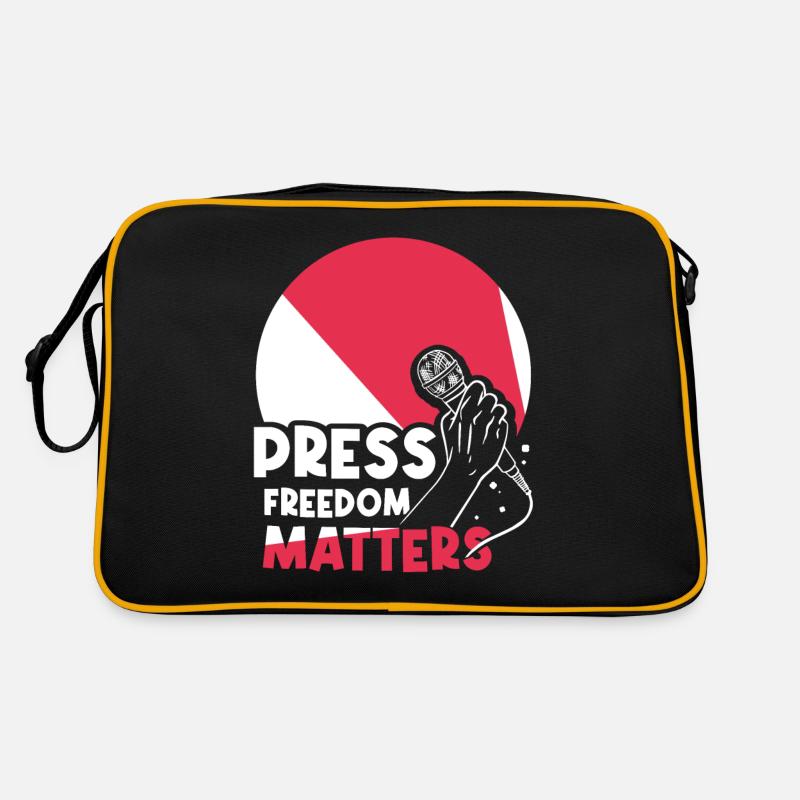 Press freedom is important Press freedom matters Retro Bag