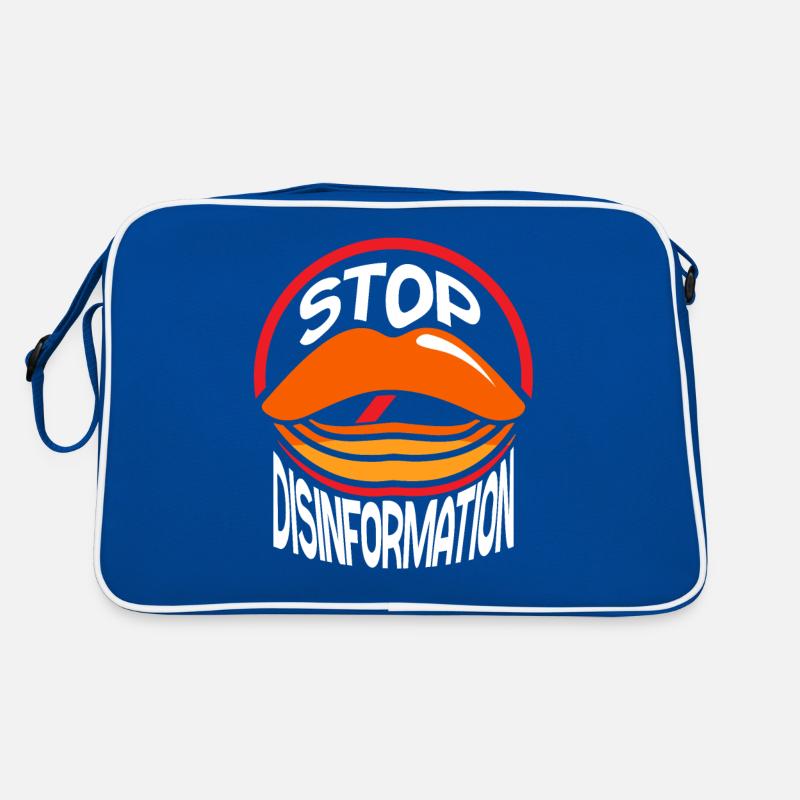 Stop disinformation Press freedom Journalism Retro Bag