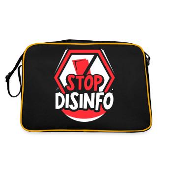 Disinfo Stop Press Freedom Press Law - Retro Bag - black/gold - Back