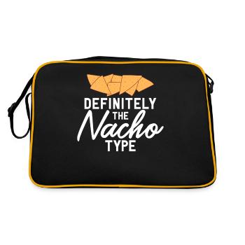 Nacho Lover Nacho Gift Mexican Food - Retro Bag - black/gold - Back