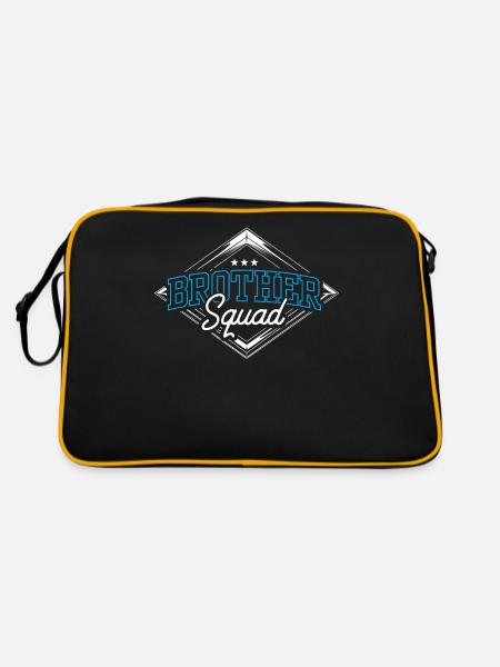 Brother Team Brothers Friendship Friend - Retro Bag - black/gold - Back