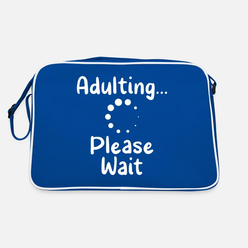 Erwachsen Werden Bitte Warten Pubertät Geburtstag Retro Tasche