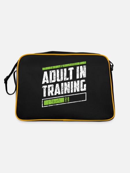 Adult In Education Adult Birthday - Retro Bag - black/gold - Back