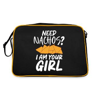 Nacho Lover Nacho Gift Mexican Food - Retro Bag - black/gold - Back