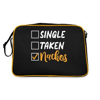 Nacho Lover Nacho Gift Mexican Food - Retro Bag - black/gold - Back