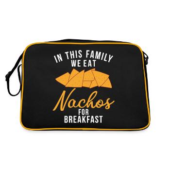 Nacho Lover Nacho Gift Mexican Food - Retro Bag - black/gold - Back