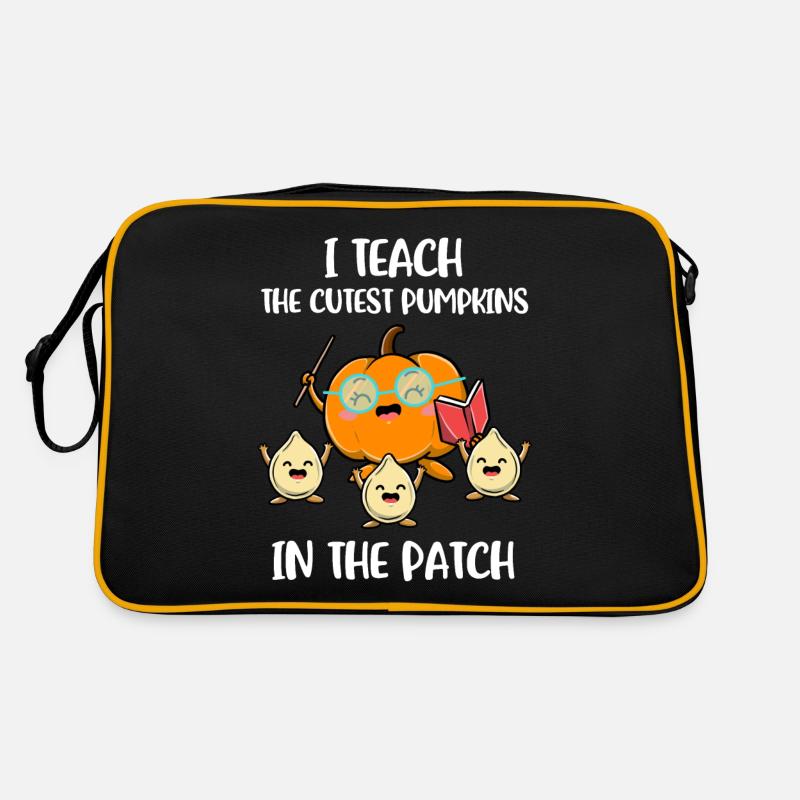 I Teach The Cutest Pumpkins Pumpkin Gift Retro Bag