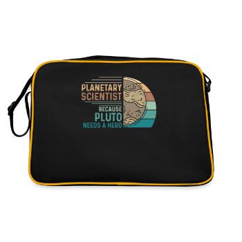 Vintage Planetary Science Astronomy For A Planet - Retro Bag - black/gold - Back