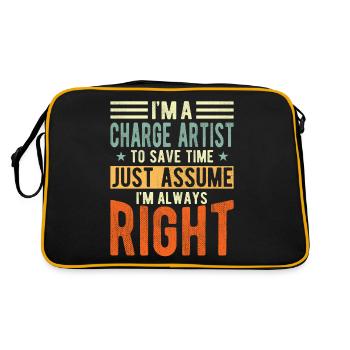 Artist - Retro Bag - black/gold - Back