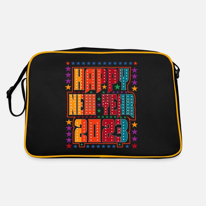 Joyeux Nouvel An 2023 Réveillon du Nouvel An Noël Sac Retro