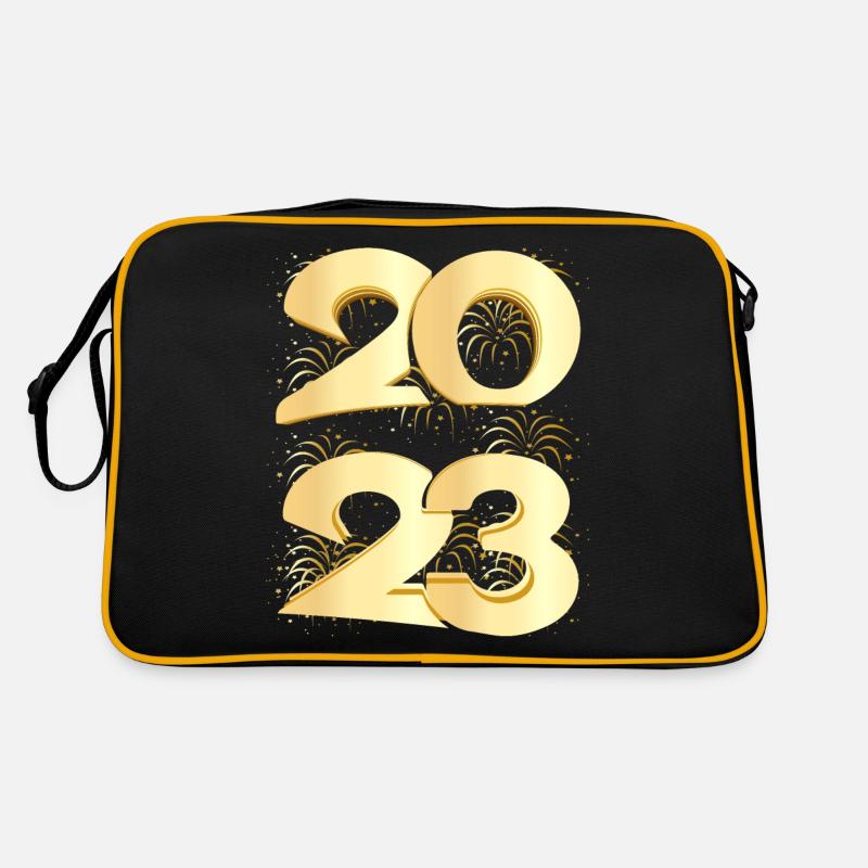 Joyeux Nouvel An 2023 Réveillon du Nouvel An Noël Sac Retro
