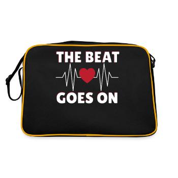 Herzchirurg Herzchirurg Herzchirurgie Defibrillato - Retro Tasche - Schwarz/Gold - Hinten