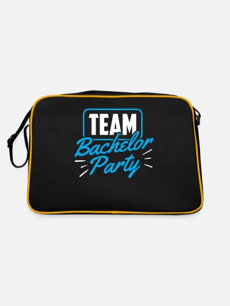 Team Bachelor Party Bride Bachelor - Retro Bag - black/gold - Back