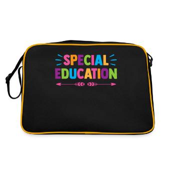 Special Education Teachers Special Education Profession - Retro Bag - black/gold - Back