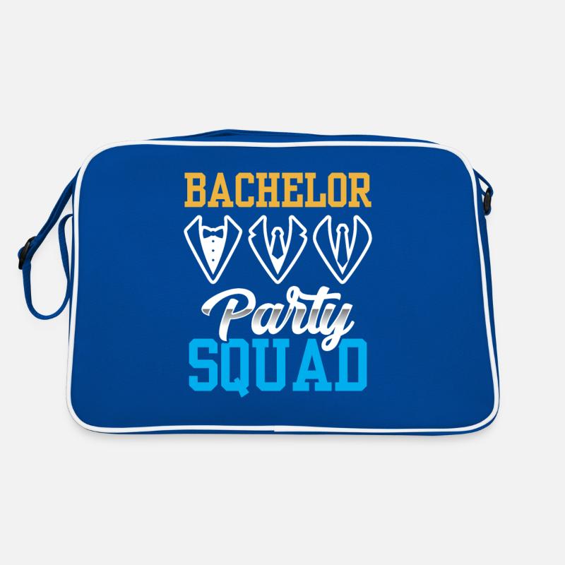 Junggesellenabschied Squad Braut Junggeselle Retro Tasche