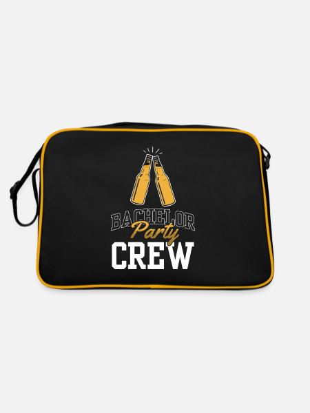 Bachelor Party Team Bachelor - Retro Bag - black/gold - Back