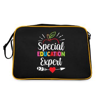 Expert in Special Education Special Education Teacher - Retro Bag - black/gold - Back