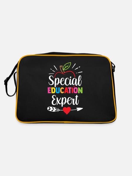 Expert in Special Education Special Education Teacher - Retro Bag - black/gold - Back