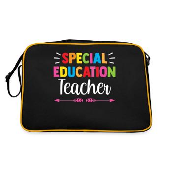 Teacher of Special Education Special Education Profession - Retro Bag - black/gold - Back