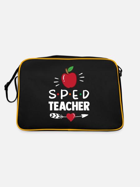 Teacher of Special Education Special Education Profession - Retro Bag - black/gold - Back