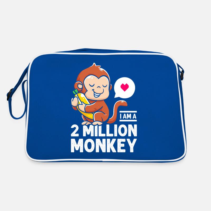 Ich Bin Ein 2-millionen-affe Banane Warmes Herz Retro Tasche