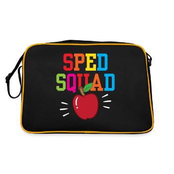 Special Education Team Profession Special Education Teacher - Retro Bag - black/gold - Back