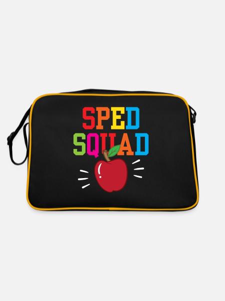 Special Education Team Profession Special Education Teacher - Retro Bag - black/gold - Back