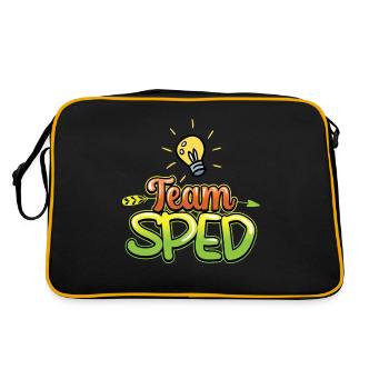 Team Special Education Special Education Teacher Profession - Retro Bag - black/gold - Back