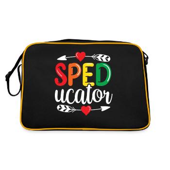 Sped-Ucator Profession Éducation spéciale Éducation spécialisée Éducation spéciale - Sac Retro - noir/or - Dos