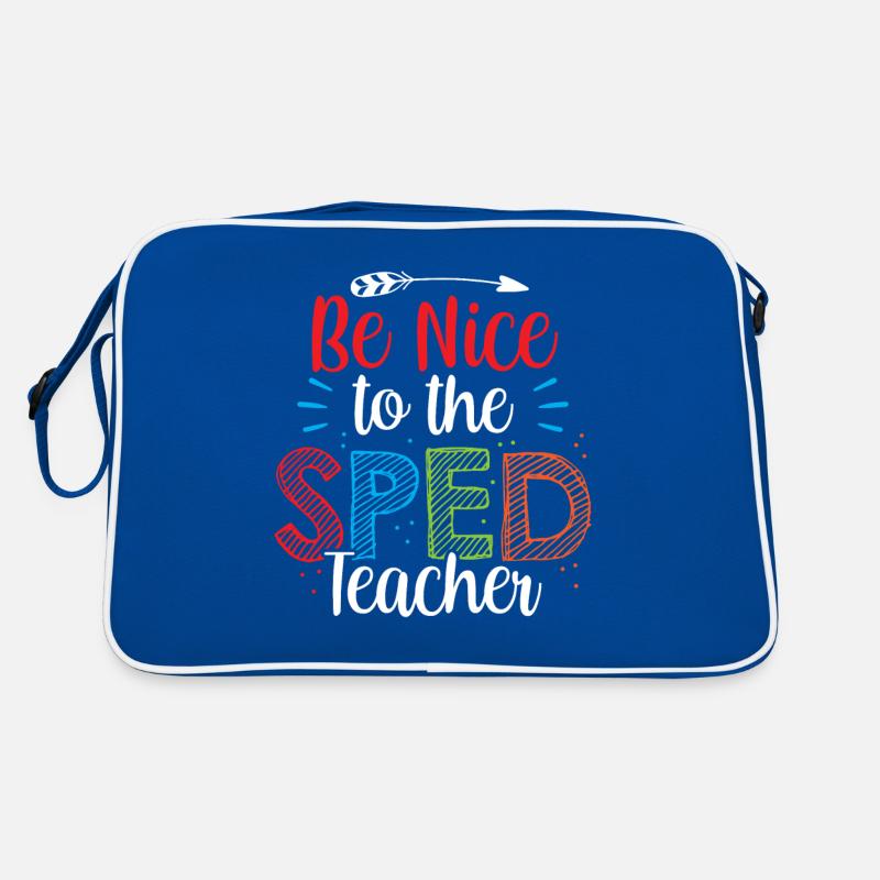 Be Nice to Sped Teacher Special Education Retro Bag