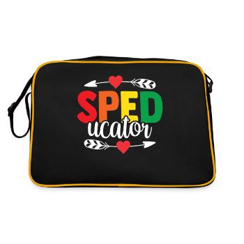 Speducator Special Education Special Education Teacher - Retro Bag - black/gold - Back