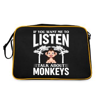 Si vous voulez que je vous écoute, parlez du - Sac Retro - noir/or - Dos