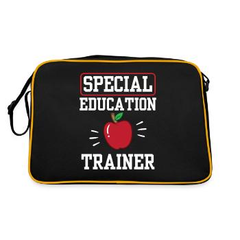 Special Education Trainer Teacher Special Education - Retro Bag - black/gold - Back