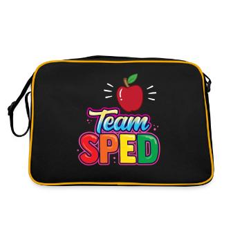 Team Special Education Teacher Profession Special Education - Retro Bag - black/gold - Back