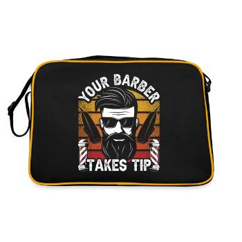 Your hairdresser will tip Barber Barbershop - Retro Bag - black/gold - Back