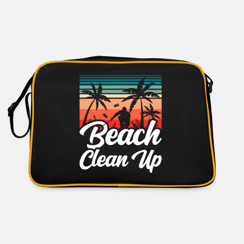 Nettoyage de plage Plages Nettoyage de plage Sac Retro